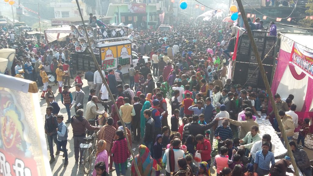 माता बनैलिया के शोभा यात्रा मे उमड़ा आपार जनसमूह