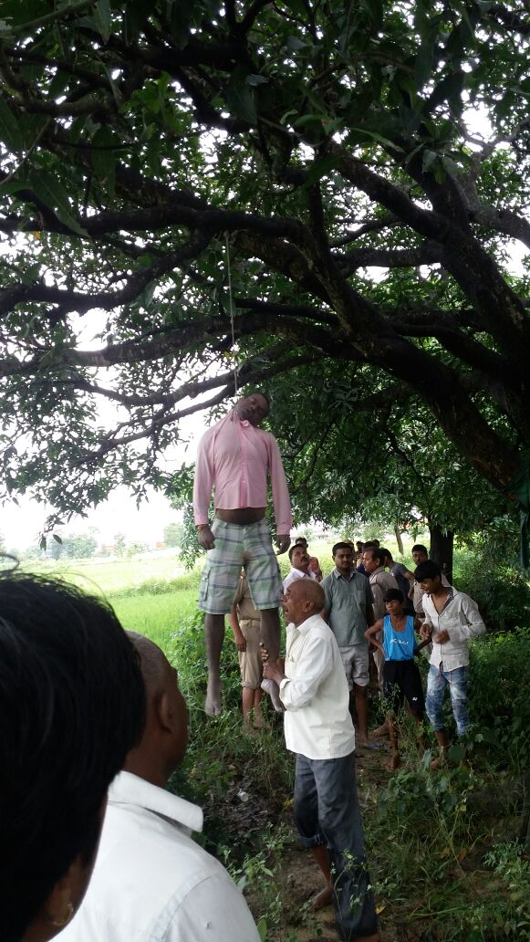 नौतनवा:पेड़ से लटकती मिली व्यक्ति की लाश