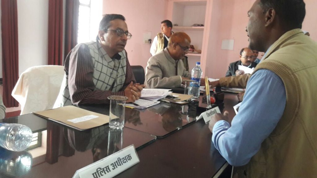 जिलास्तरीय तहसील दिवस में केवल चार मामलों का निस्तारण