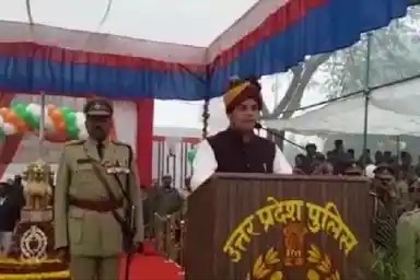 योगी के मंत्री से हुई चूक,बताया 59वां गणतंत्र दिवस