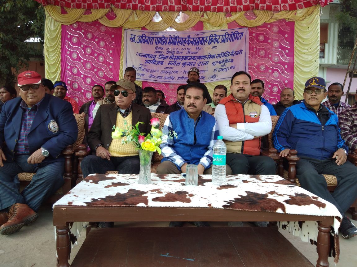 स्व.अविनाश पाण्डेय मेमोरियल कैनवस बाल क्रिकेट प्रतियोगिता का उद्दघाटन