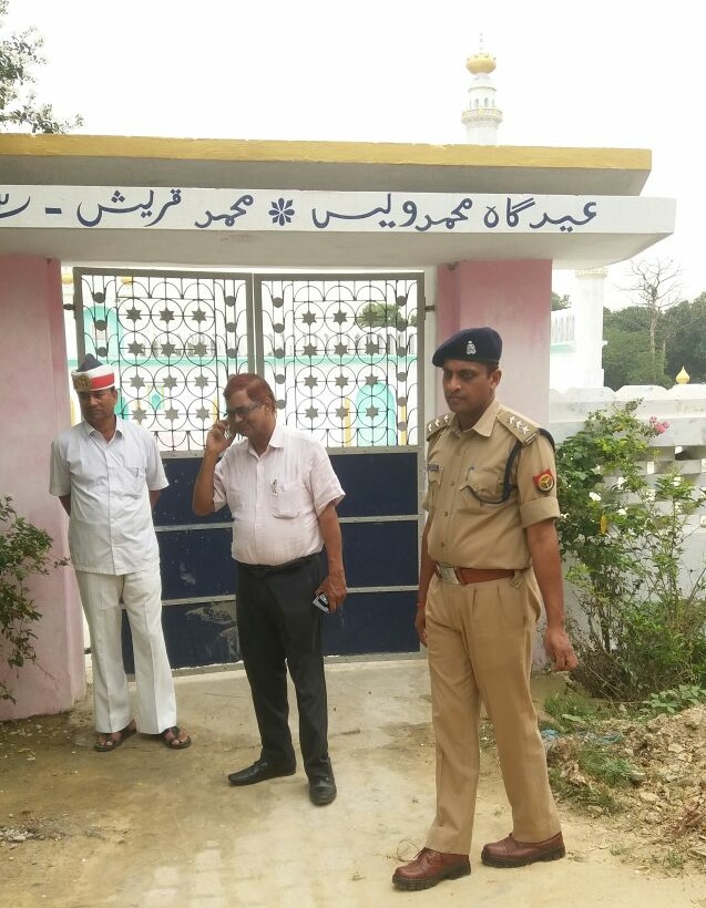 एसडीएम और सीओ ने किया ईदगाह का निरीक्षण