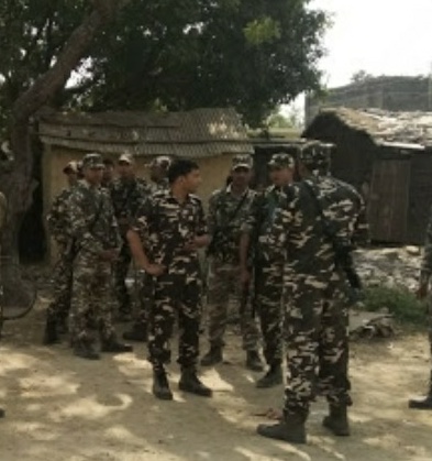 सोनौली : माधव रामनगर को एसएसबी ने घेरा, कड़ा पहरा