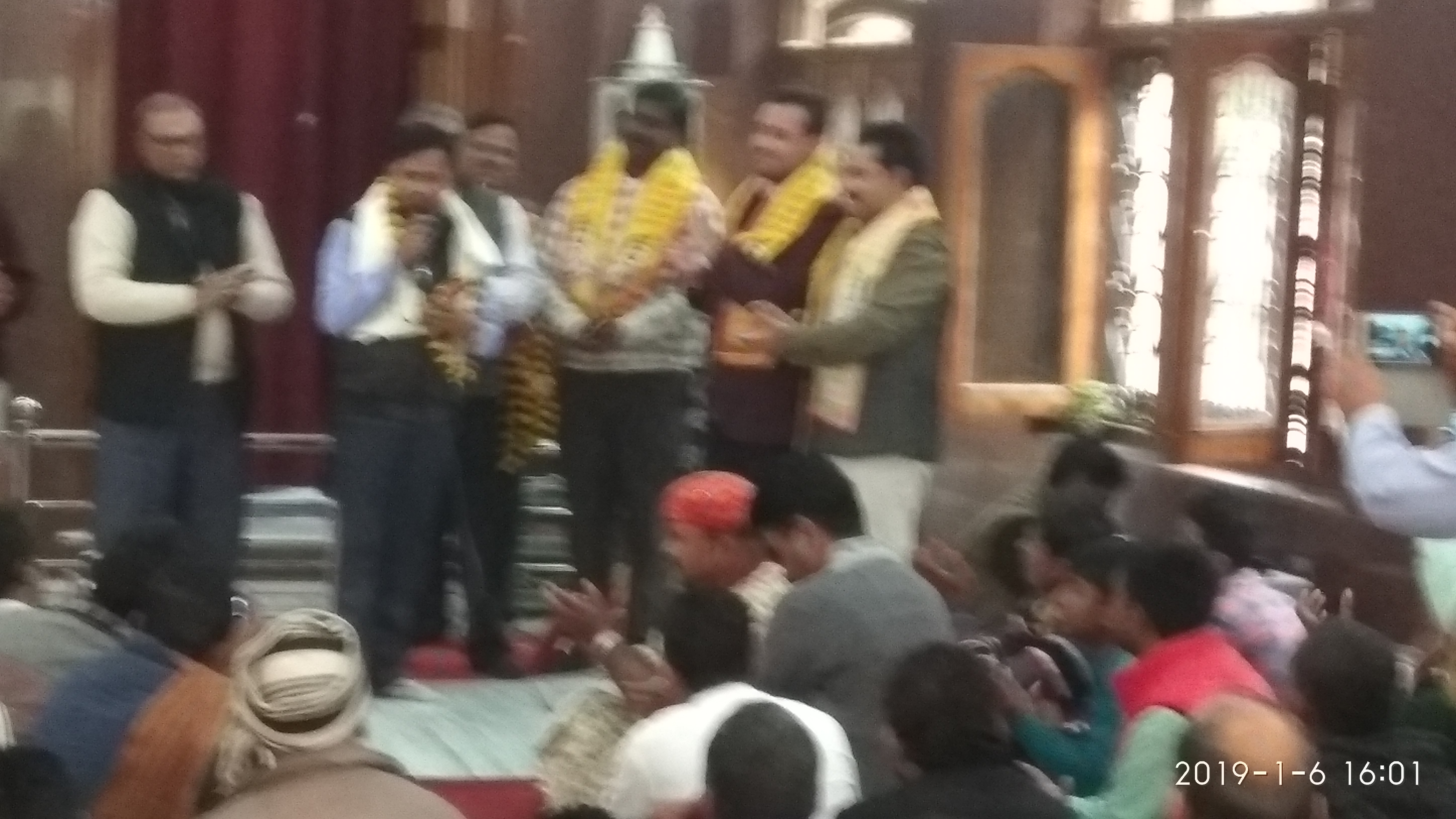 विधायक नौतनवा ने श्याम शक्ति धाम के मुख्य द्वार का किया उदघाटन।