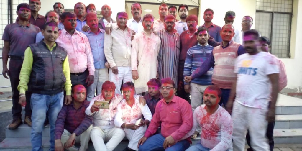 साहू सामाज का होली मिलन समारोह संपन्न ।