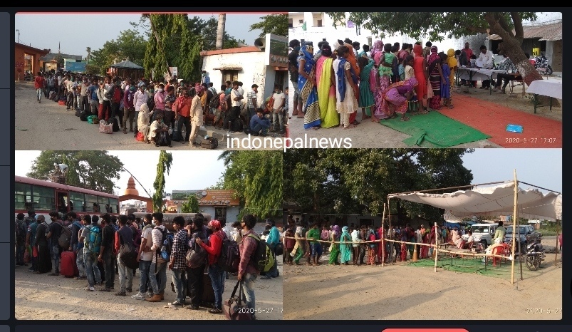 सोनौली बॉर्डर का बदला रहा नजारा, भारतीय नागरिक लौटे अपने वतन