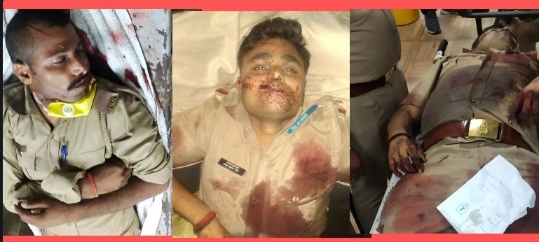 कानपुर:पुलिस और बदमाशो में मुठभेड़,8 पुलिस कर्मी शहीद