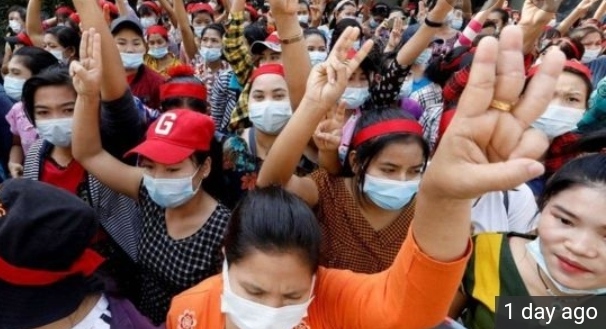 म्यामांर के देशभर में जबरदस्त प्रदर्शन, सैन्य तख्तापलट का विरोध