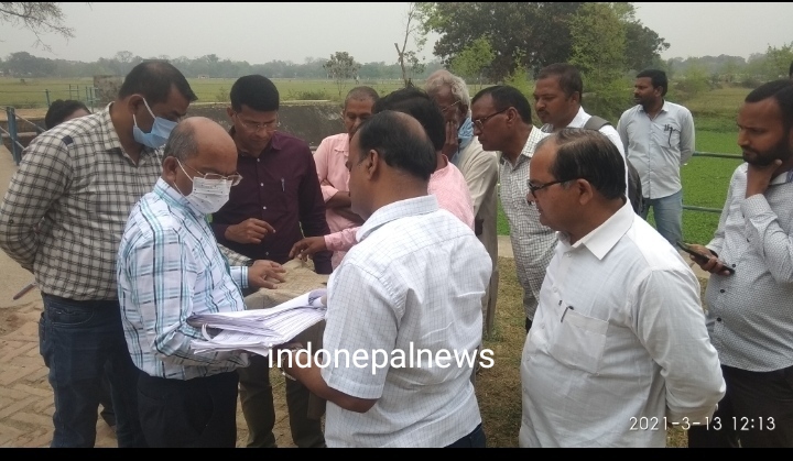 इंटीग्रेटेड चेक पोस्ट भूमि को लेकर फिर पहुंचे सोनौली अपर आयुक्त