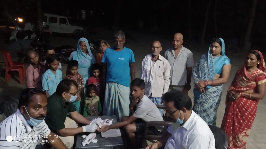 नाइट ब्लड सर्वे शुरू, दो दिनों में ली गयी 350 रक्त पट्टिका