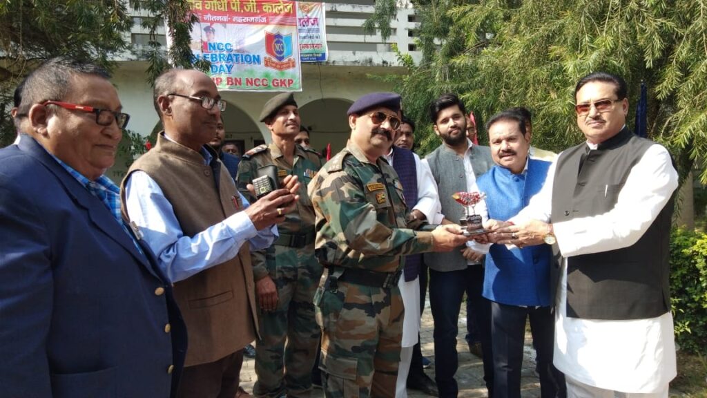 नौतनवा -एनसीसी का मनाया गया 73 वा स्थापना दिवस
