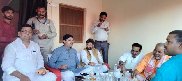 आयुष मंत्री का नौतनवा विधानसभा क्षेत्र में हुआ भव्य स्वागत