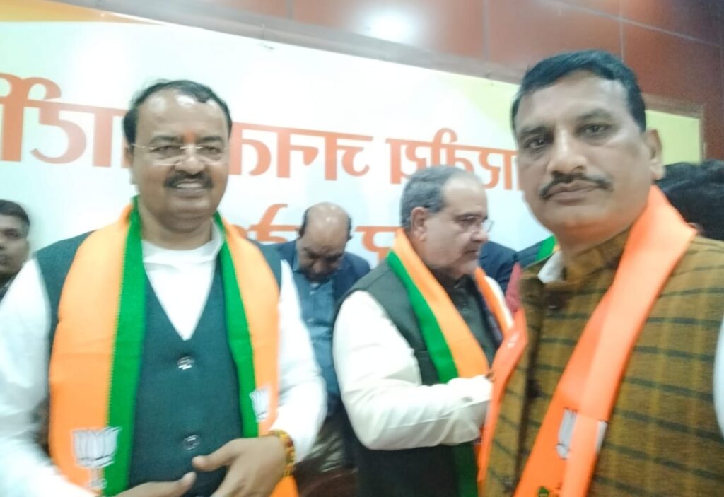 चेयरमैन नौतनवां को डिप्टी सीएम और प्रदेश अध्यक्ष ने दिलाई भाजपा की सदस्यता