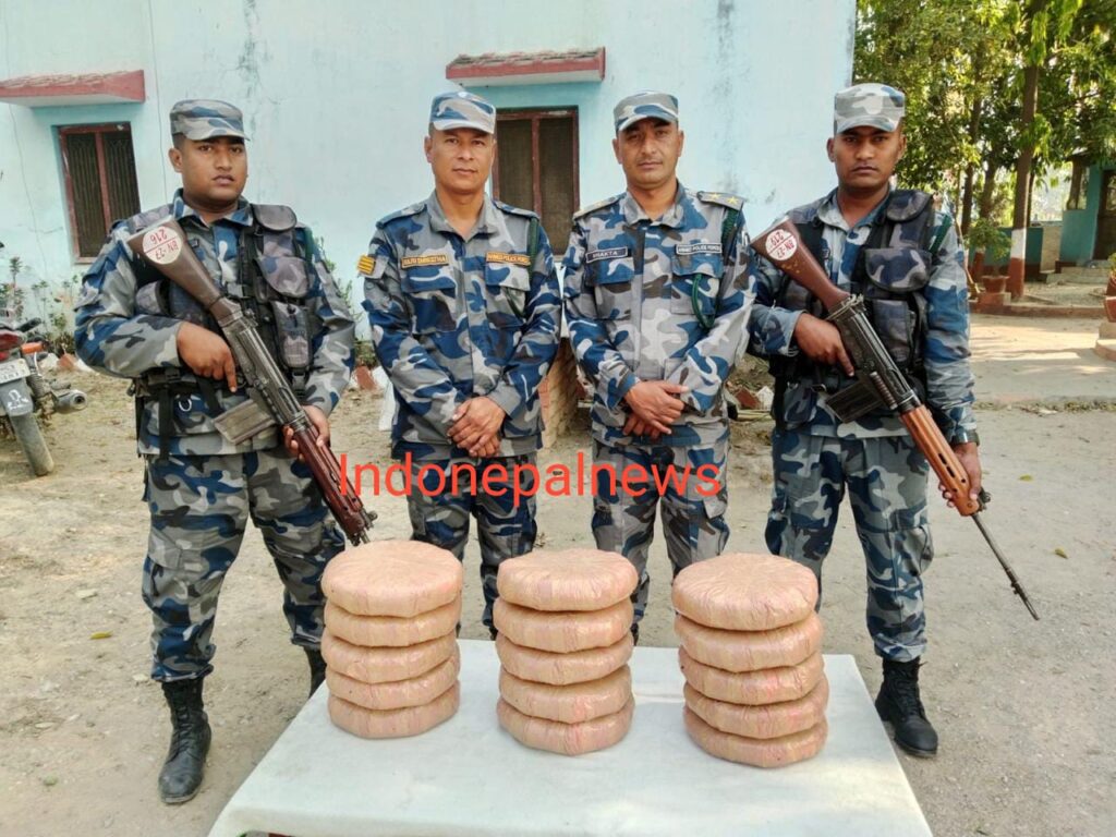 सोनौली बार्डर: नेपाल सशस्त्र पुलिस को गाजा की दुसरी खेप लगी हाथ