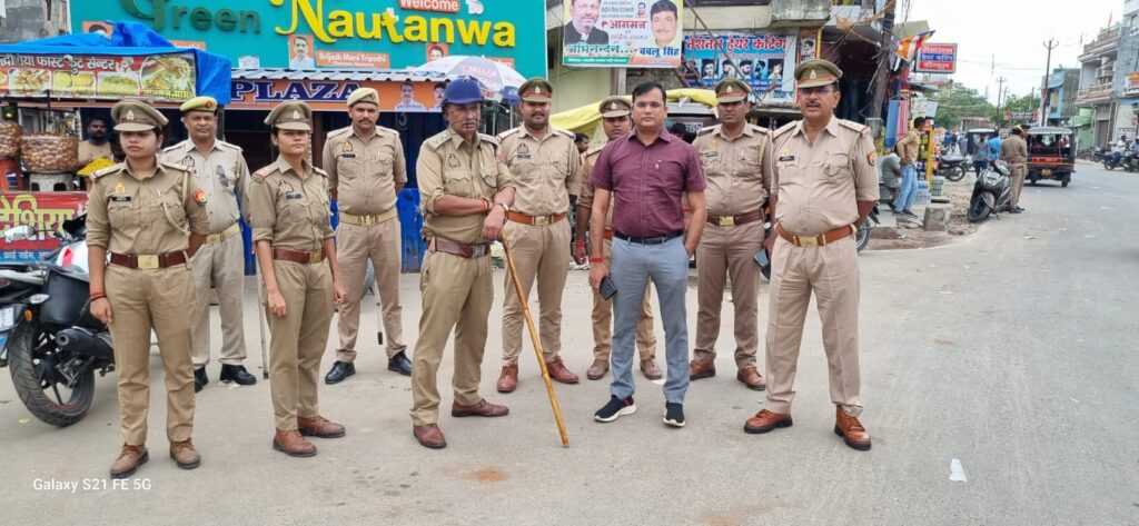 नौतनवां:मुहर्रम जुलूस प्रशासन की तत्परता से सकुशल संपन्न