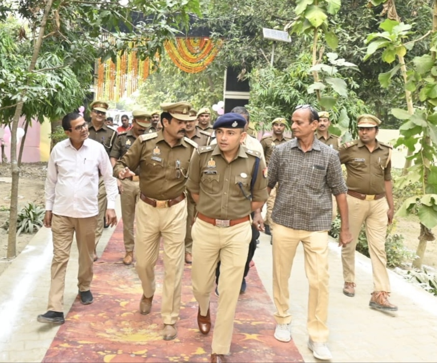 थाना कोठीभार के नवनिर्मित मुख्य गेट का एसपी ने किया लोकार्पण