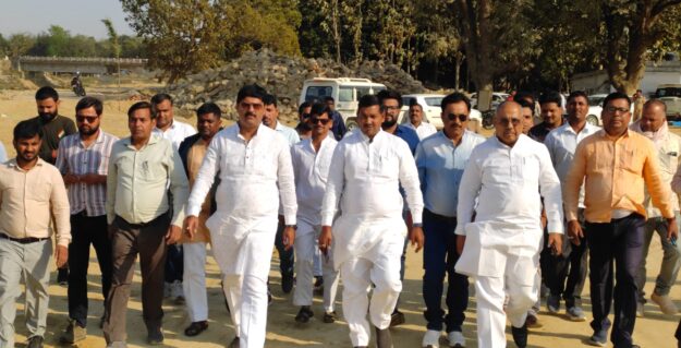 विधायक ऋषि त्रिपाठी ने किया रोहिन नदी पर बन रहे बैराज का अवलोकन, जल्द करेंगे मुख्यमंत्री उद्घाटन
