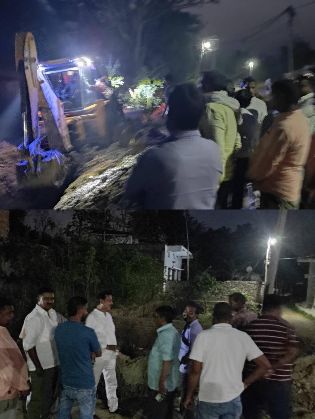 नाला निर्माण कार्य का निरीक्षण, जनता से किया गया एक-एक वादा पूरा करूंगा-- बृजेश मणि त्रिपाठी