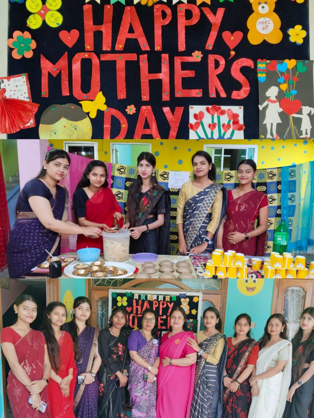 बचपन स्कूल नौतनवा में धूमधाम से मनाया गया मदर्स डे
