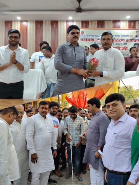 नौतनवां विधानसभा का कोई भी दिव्यांगजन उपकरण से वंचित न रहे--ऋषि त्रिपाठी विधायक