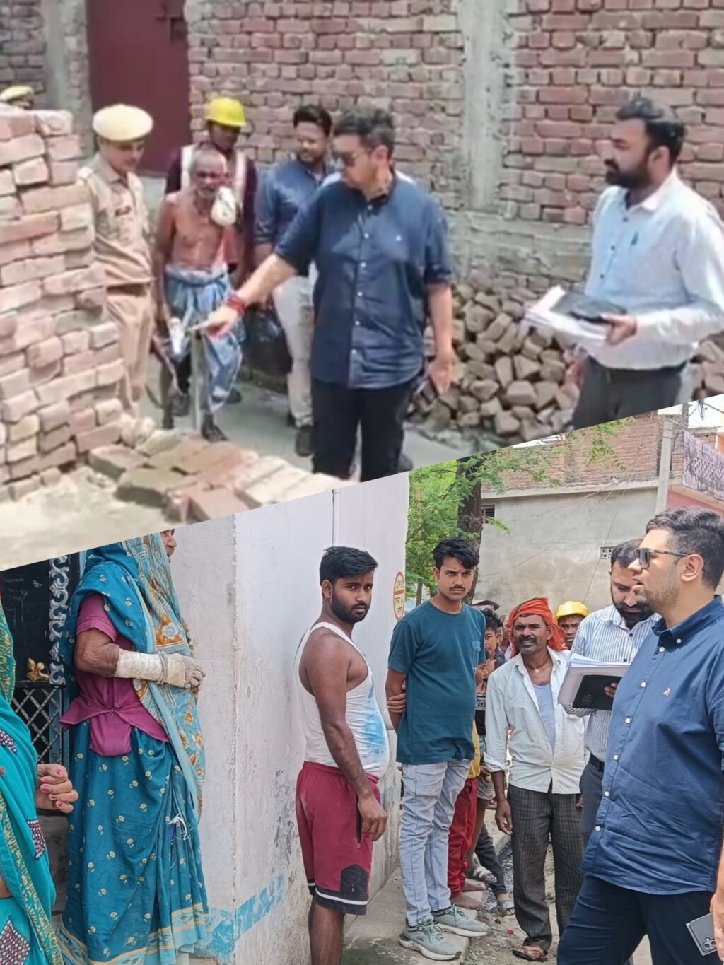 डीएम ने किया करौता, मिठौरा जल जीवन मिशन परियोजना का निरीक्षण