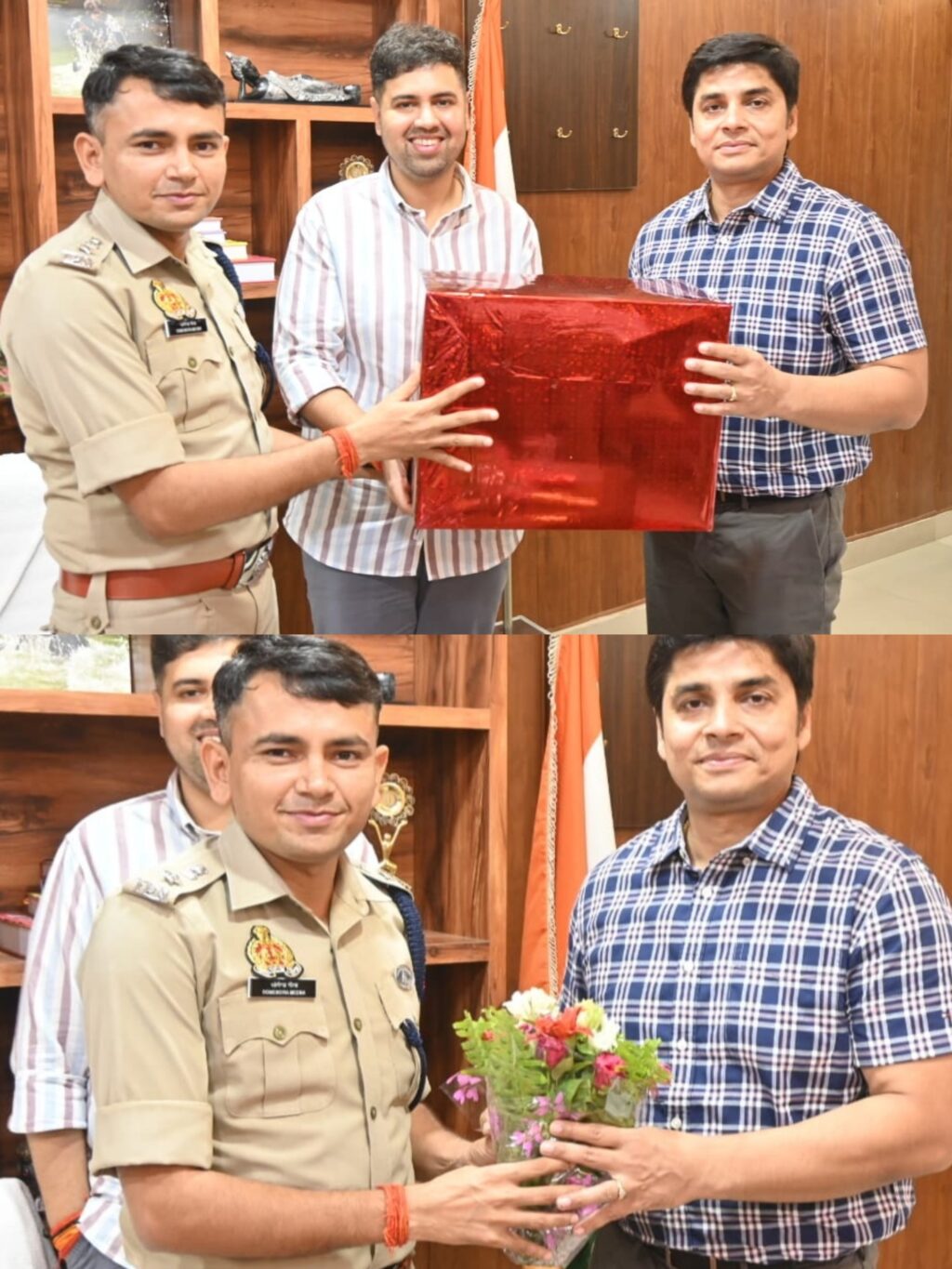 एएसपी आतिश कुमार सिंह को भावभीनी विदाई,अधिकारियों ने दी शुभकामनाएं