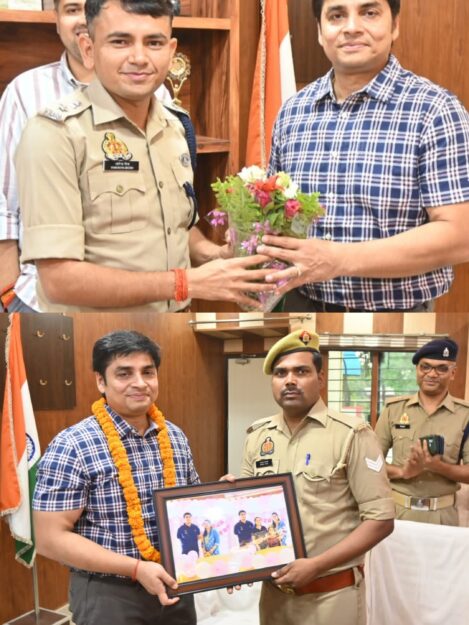 एएसपी आतिश कुमार सिंह को भावभीनी विदाई,अधिकारियों ने दी शुभकामनाएं