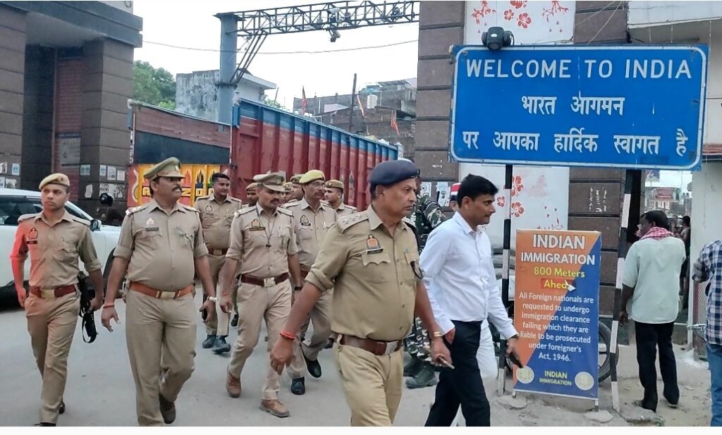 बकरीद पर्व को लेकर प्रशासन सतर्क, सोनौली में पैदल मार्च