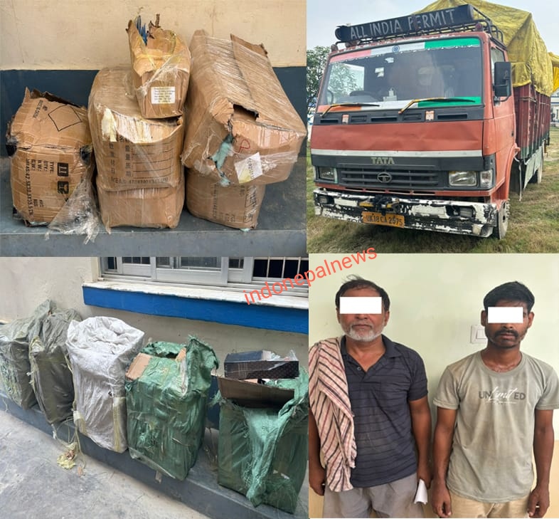 भैरहवा: भारतीय ट्रक से भारी मात्रा में यौन खेलौने बरामद, दो भारतीय नागरिक गिरफ्तार