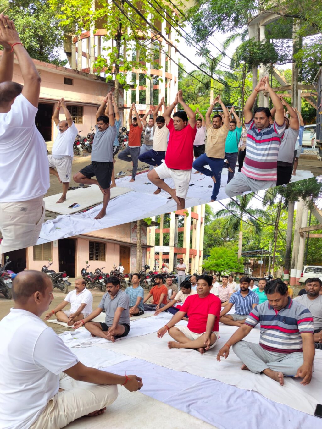 करो योग, रहो निरोग : नौतनवा में 11वें योग दिवस पर योग शिविर का भव्य आयोजन