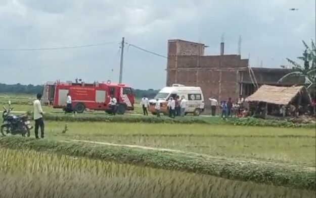 बाढ़ आपदा से निपटने को लेकर नौतनवा के चकदह गांव में हुआ मॉकड्रिल