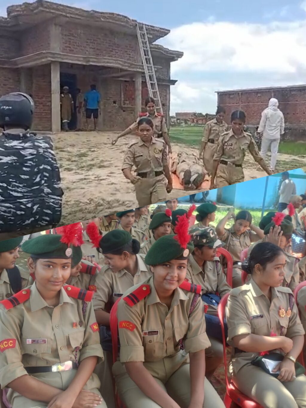 बाढ़ आपदा से निपटने को लेकर नौतनवा के चकदह गांव में हुआ मॉकड्रिल