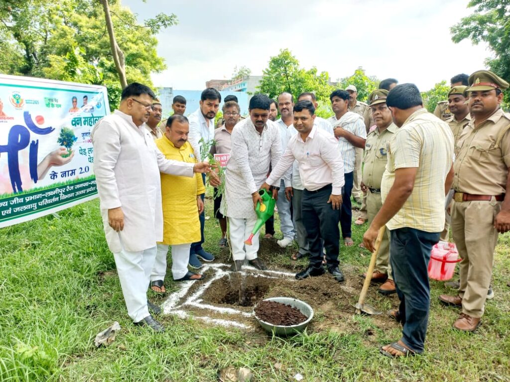 विधायक ऋषि त्रिपाठी ने पौधरोपण कर वन महोत्सव का किया शुभारंभ