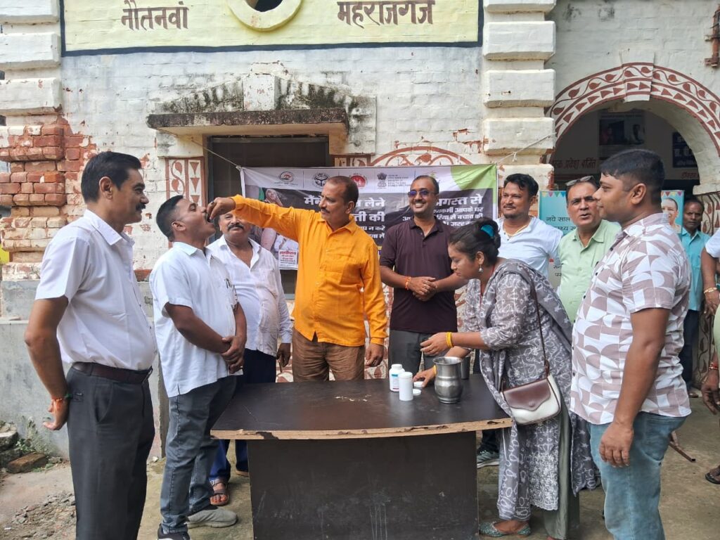 राष्ट्रीय कृमि मुक्ति एवं फाइलेरिया उन्मूलन अभियान का अध्यक्ष नौतनवां ने किया शुभारंभ