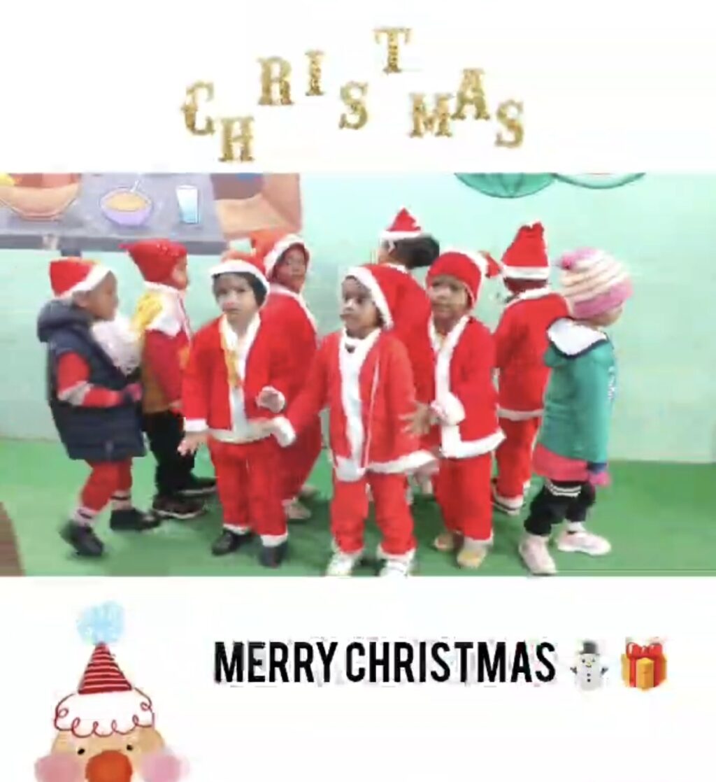 नौतनवा के बचपन स्कूल में धूमधाम से मनाया गया क्रिसमस