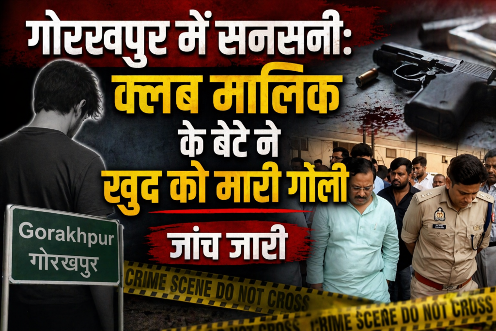 गोरखपुर में सनसनी: क्लब मालिक के बेटे ने खुद को मारी गोली, जांच जारी