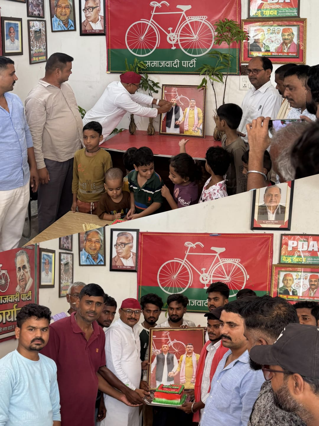 पीडीए एकता दिवस के रूप में मनाया गया अखिलेश यादव का जन्मदिन, 53 पौधों का वितरण व रोपण