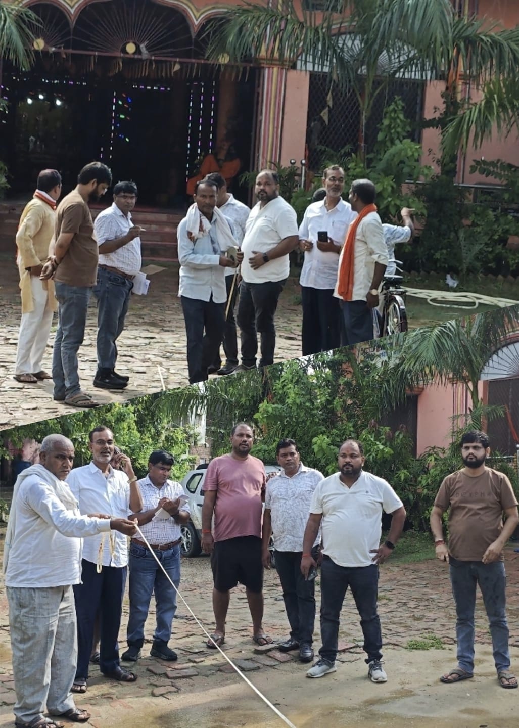 श्रीराम जानकी मंदिर के सुंदरीकरण का खाका तैयार,पीडब्ल्यूडी टीम ने किया स्थलीय निरीक्षण