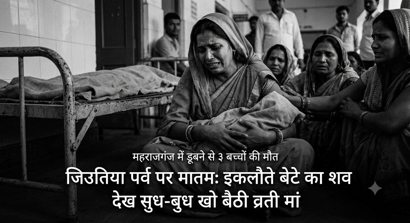 भगवान को भी न आई दया! संतान की सलामती के व्रत के दिन डूबे 3 मासूम