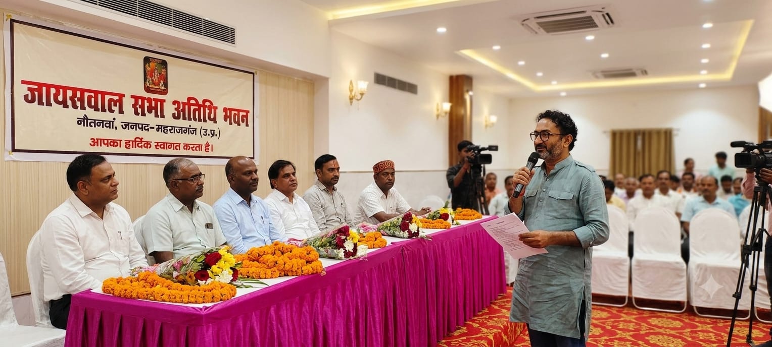 भैरहवां जायसवाल सेवा समिति के अध्यक्ष का नौतनवा में भव्य स्वागत